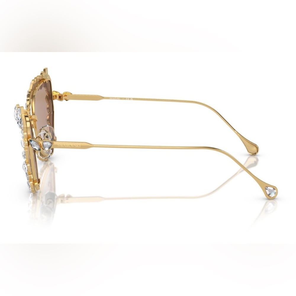 Swarovski Gold Crystal Sunglasses - Picture 2 of 7